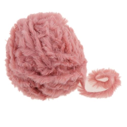 32m Soft Hand Knitting Fur Yarn Warm Baby Yarn Woven Sweater Coral