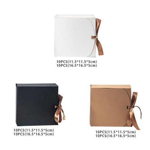 10Pcs Gift Boxes For Presents Gift Packaging White 11.5cm