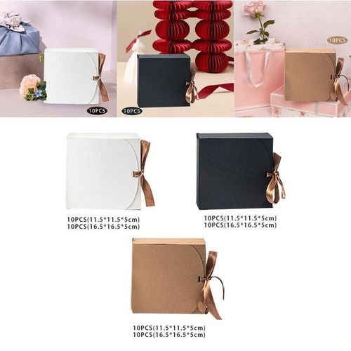 10Pcs Gift Boxes For Presents Gift Packaging White 11.5cm