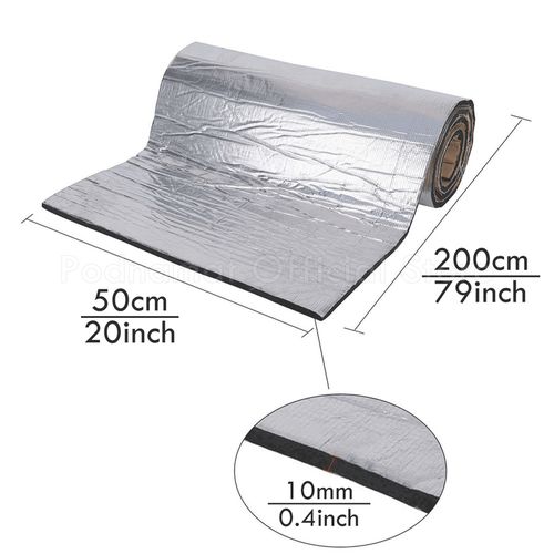1 Roll 200cmx50cm 3mm/6mm/8mm Adhesive Closed Cell Foam Sheets Soundproof Insulation Home Car Sound Acoustic Insulation