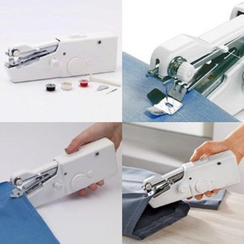 Handheld Portable and Cordless Electric Stitch Home Clothes Fabric Curtains Lightweight Craft Single Thread Sewing Machine
