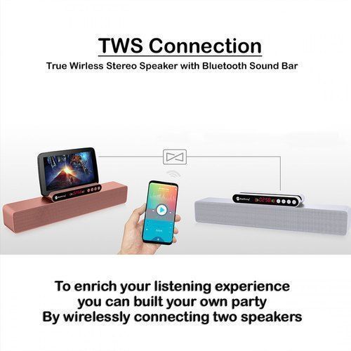 New Rixing NR-5017 Bluetooth Sound Bar - Silver