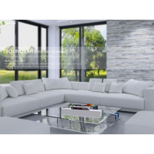 New Rixing NR-5017 Bluetooth Sound Bar - Silver
