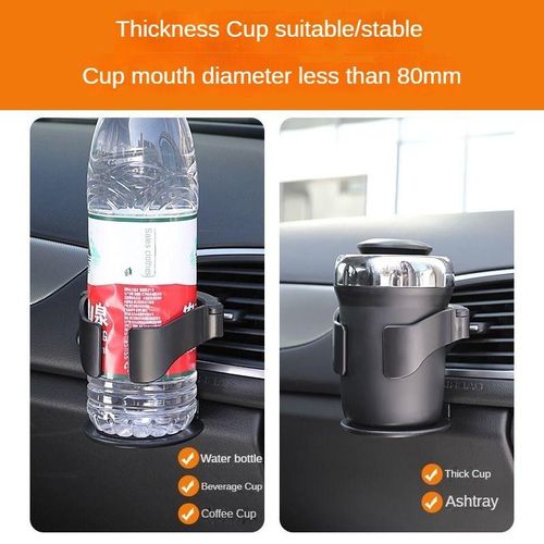 Car Water Cup Holder Air Conditioner Outlet Beverage Holder Car Multi-Functional Water Cup Holder Ashtray Bracket Auto Parts