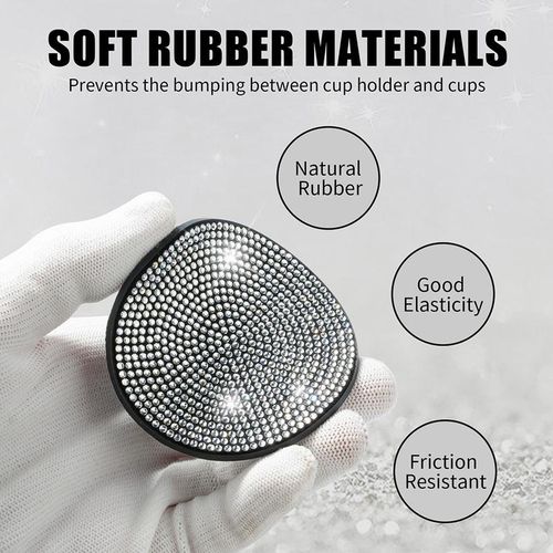 2pcs Bling Car Cup Holder Coaster Auto Anti Slip Bling Cup Holder Coaster Auto Automotive Interior Accessories S For Women