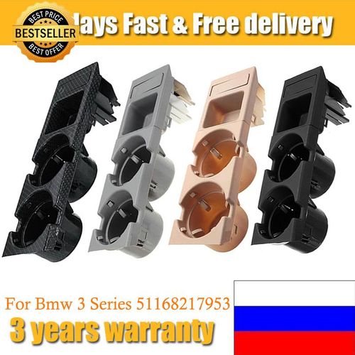 51168217953 Car Center Console Water Cup Holder Beverage Bottle Holder Coin Tray For Bmw 3 Series E46 323i 318i 320i 98-06