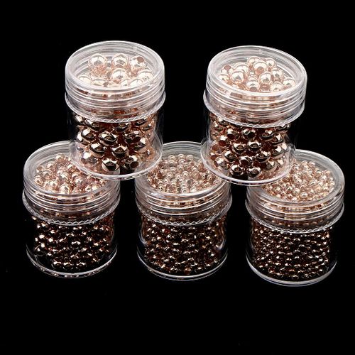 Pack Of 5 Bottles Charm Beads, Bracelet Connector Rose