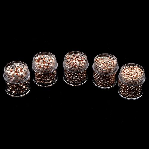 Pack Of 5 Bottles Charm Beads, Bracelet Connector Rose