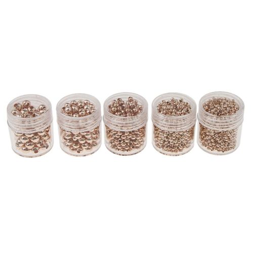 Pack Of 5 Bottles Charm Beads, Bracelet Connector Rose