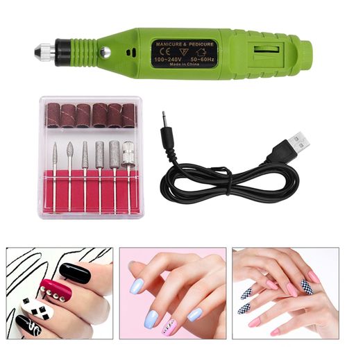 Nail Drill Pen Acrylic Gel Removal Grinder Polish Machine for Green