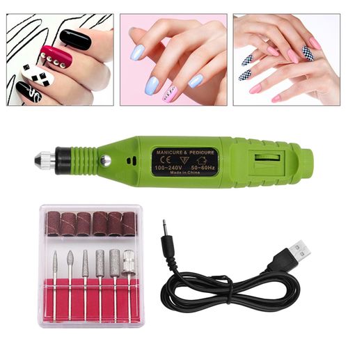 Nail Drill Pen Acrylic Gel Removal Grinder Polish Machine for Green