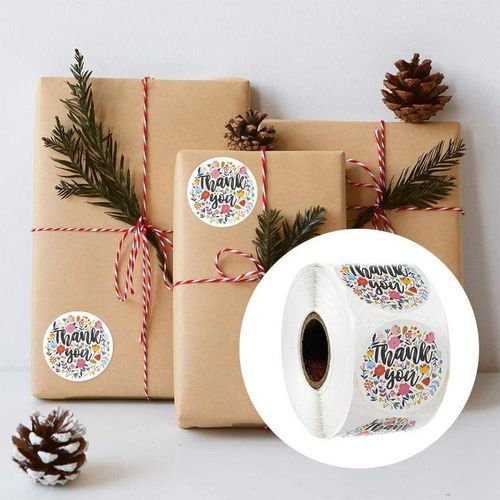 500 Pieces Thank You Stickers Envelope Seals For Colorful