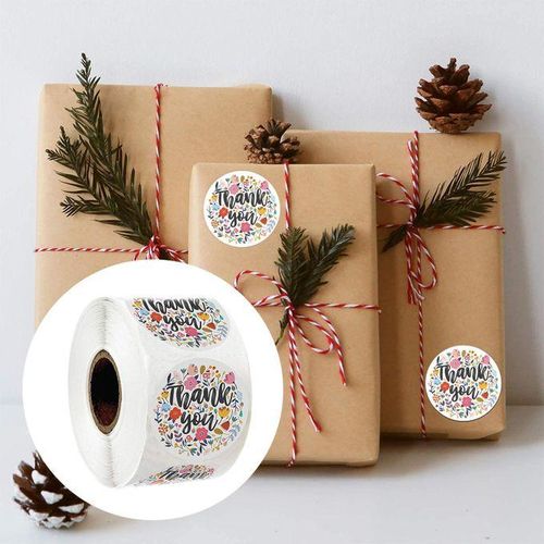 500 Pieces Thank You Stickers Envelope Seals For Colorful