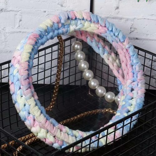 Soft Hand Weaving Ribbons Reusable Storage Bag 40