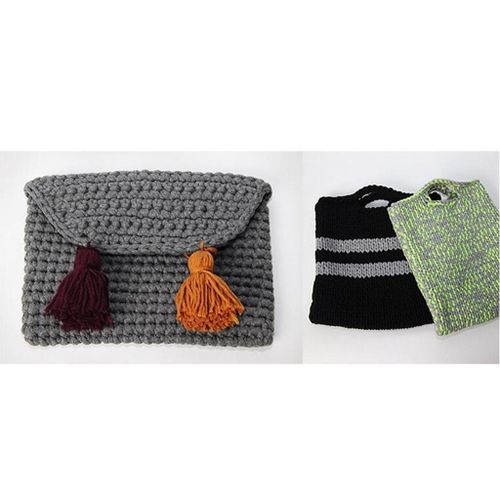Soft Hand Weaving Ribbons Reusable Storage Bag 40