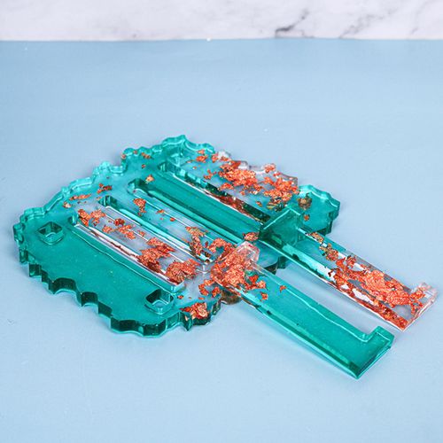 Silicone Coaster Mold Epoxy Resin Mould with Coaster Holder Mold for