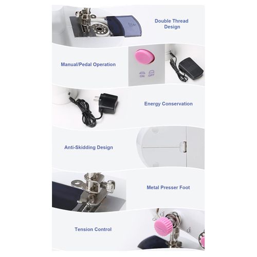 Mini Sewing Machine Home Use Multi-Functional Portable Electric Sewing Machine for Beginners NO5112