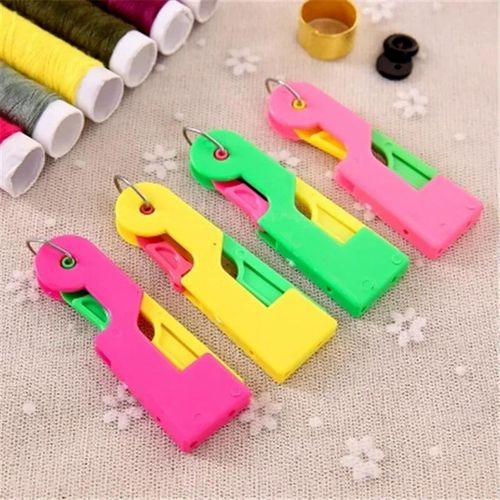 3/5/10Pcs Random Color Housewife Elderly Convenient Automatic Sewing Needle Threader Thread Guide DIY Apparel Tool