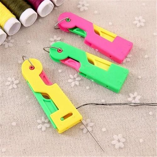 3/5/10Pcs Random Color Housewife Elderly Convenient Automatic Sewing Needle Threader Thread Guide DIY Apparel Tool