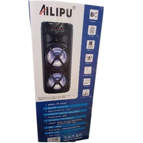 AILIPU Party Bass Bluetooth Rechargeable Speaker With In-Built Microphone &ndash; Black