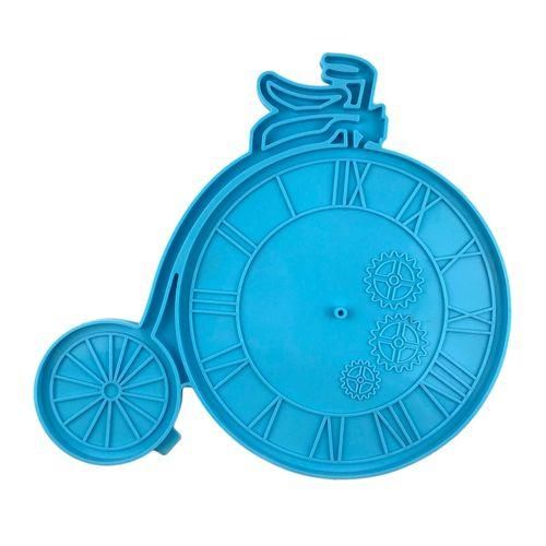 Square Round Clock Silicone Expoxy Resin   Jewelry Making DIY Blue