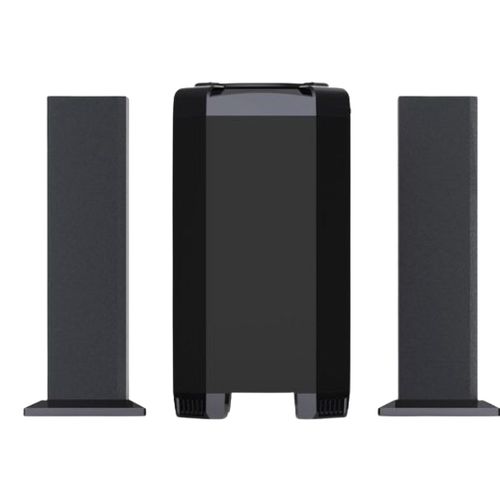 Global Star 2.1 Heavy Bass Multi Bass Hifi Multispeaker Home Threater System GS -001  - Black