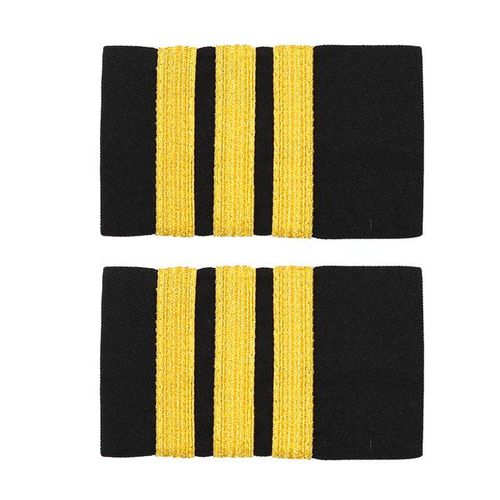 1 Pair Clothing Decor Epaulettes Professional Pilots Epaulets Bars Shirts Craft Shoulder Badges Garment Diy Accessory