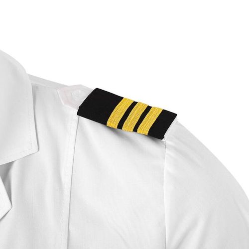 1 Pair Clothing Decor Epaulettes Professional Pilots Epaulets Bars Shirts Craft Shoulder Badges Garment Diy Accessory