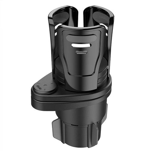 2 In 1 Multifunctional Adjustable Car Cup Holder Expander Adapter Base Tray Car Drink Cup Bottle Holder Auto Car Stand Organizer