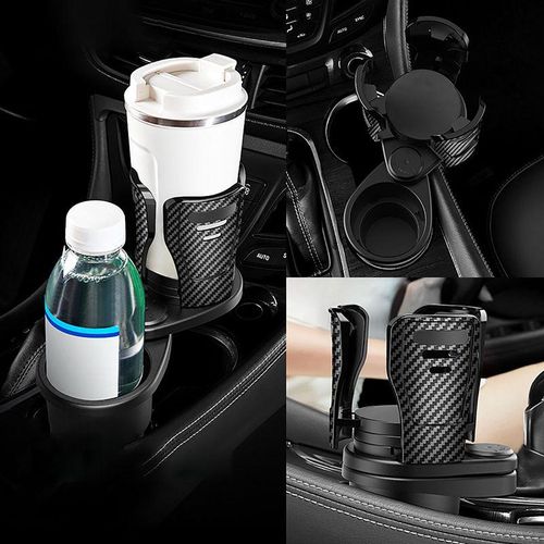 2 In 1 Multifunctional Adjustable Car Cup Holder Expander Adapter Base Tray Car Drink Cup Bottle Holder Auto Car Stand Organizer