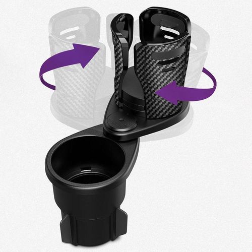 2 In 1 Multifunctional Adjustable Car Cup Holder Expander Adapter Base Tray Car Drink Cup Bottle Holder Auto Car Stand Organizer