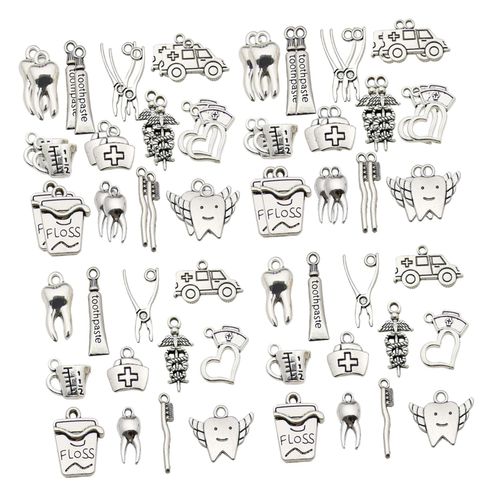 72pcs Charms Mixed Metal Pendants For Necklace Bracelet