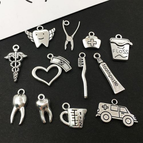 72pcs Charms Mixed Metal Pendants For Necklace Bracelet