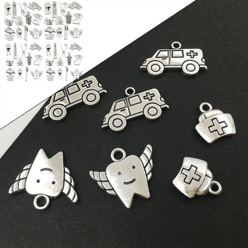 72pcs Charms Mixed Metal Pendants For Necklace Bracelet