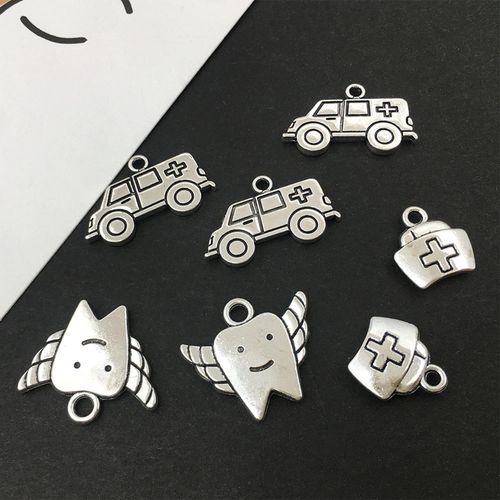 72pcs Charms Mixed Metal Pendants For Necklace Bracelet