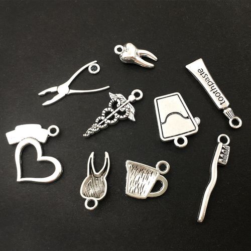 72pcs Charms Mixed Metal Pendants For Necklace Bracelet