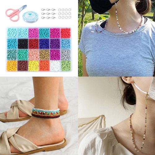 14523x Loose Bead Spacer Glass Beads Charms for DIY Jewely Bracelet