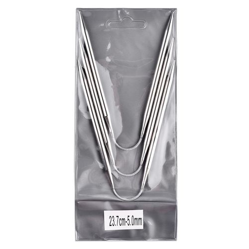 3pcs/a Set Circular Knit Needle Crochet Hooks Knitting Metal Cable Circular Knitting Needle For Babies Sleeves Socks Accessories