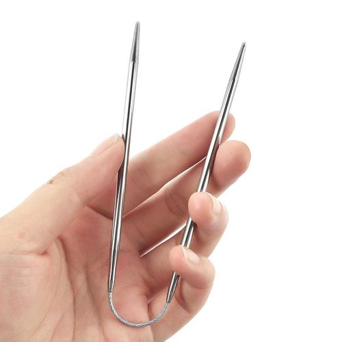 3pcs/a Set Circular Knit Needle Crochet Hooks Knitting Metal Cable Circular Knitting Needle For Babies Sleeves Socks Accessories