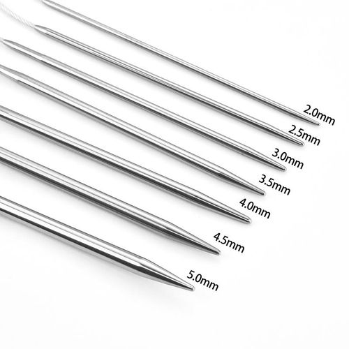 3pcs/a Set Circular Knit Needle Crochet Hooks Knitting Metal Cable Circular Knitting Needle For Babies Sleeves Socks Accessories