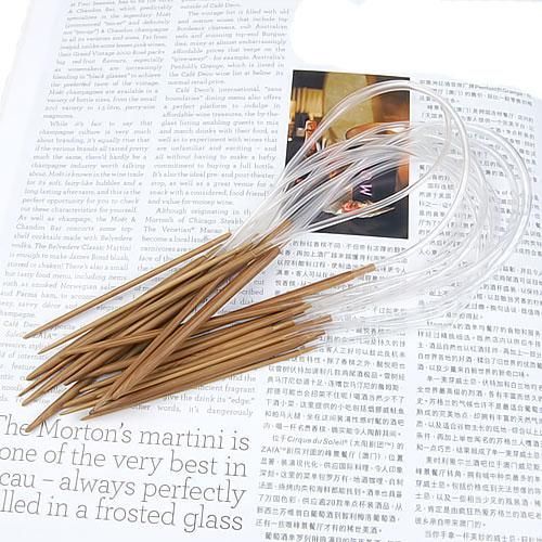 11 Sizes 20mm50mm 40cm Bamboo Circular Knitting Needles