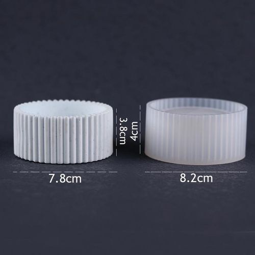 Concrete Candle Jar Silicone Mold Succulent Flower Pot Diy Epoxy Resin Storage Box Planting Machine Production