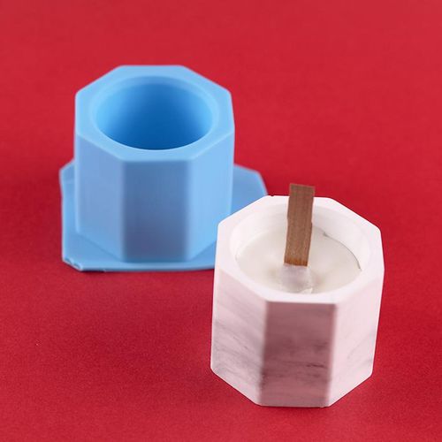 Concrete Candle Jar Silicone Mold Succulent Flower Pot Diy Epoxy Resin Storage Box Planting Machine Production