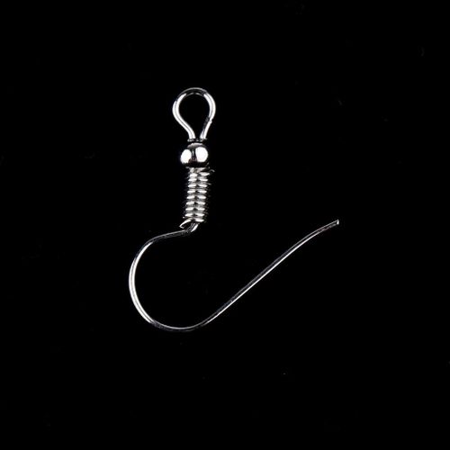 100 Pieces Earring Fish Hooks Ear Wires DIY Earring Findings Silver