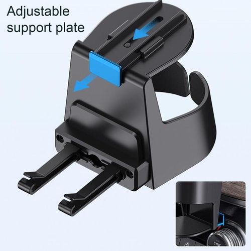 Adjustable Arm Car Cup Holder Car Air Conditioning Drink Holder With Vent Clips Auto Holder Expander Stable Non-Slip Fixed Rack
