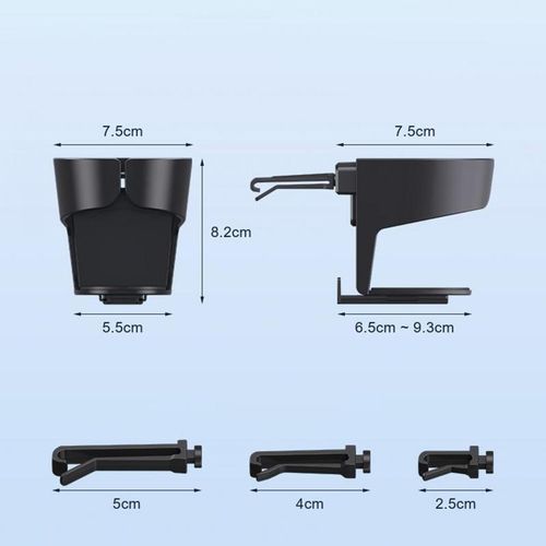 Adjustable Arm Car Cup Holder Car Air Conditioning Drink Holder With Vent Clips Auto Holder Expander Stable Non-Slip Fixed Rack