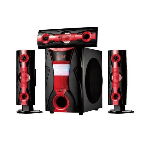 Djack Multimedia Bluetooth FM  Woofers - Black,Red