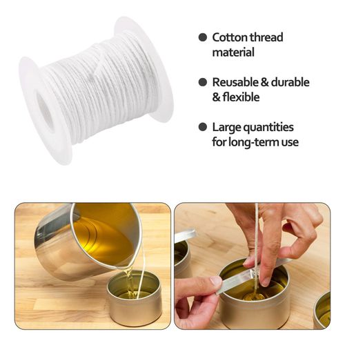 915 Generation Candle wick flat wick round wick lamp wick coil - 61 M for the production of candles