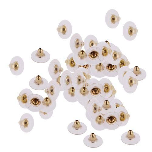 50 Pieces Wholesale Earring Pin Back Findings Ear Post Jewelry