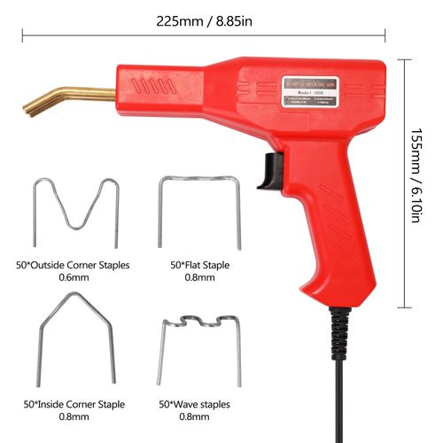 Handy Plastics Welders Garage Tools Hot Staplers Machine Staple PVC Repairing Machine Car Bumper Repairing Stapler Welding Tool NO5116